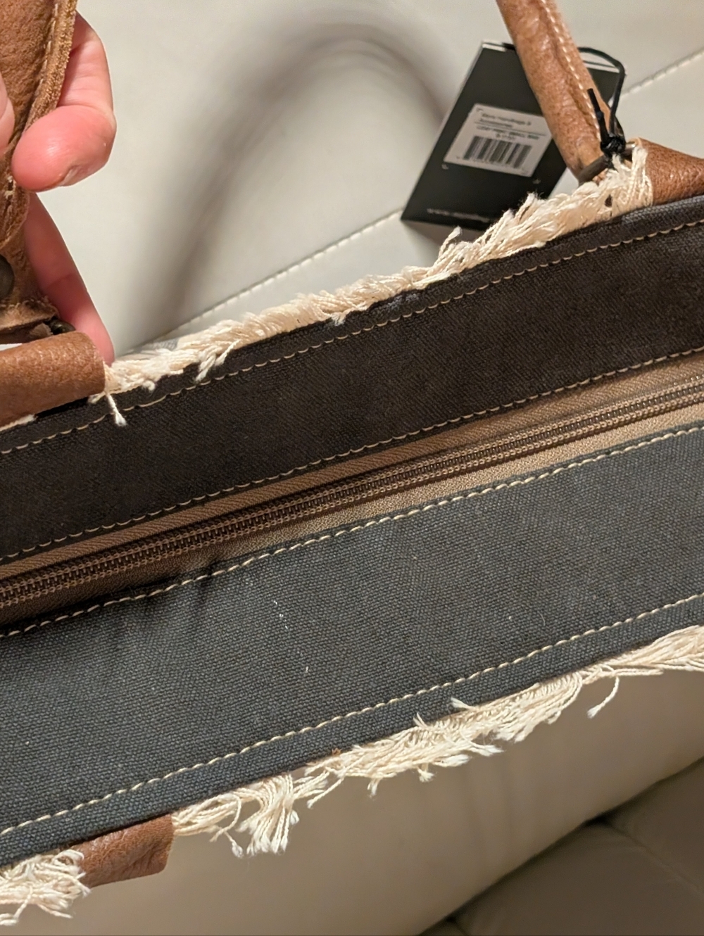 NWT Myra Bag Leather Print Canvas Leather Satc… - Picture 8 of 8